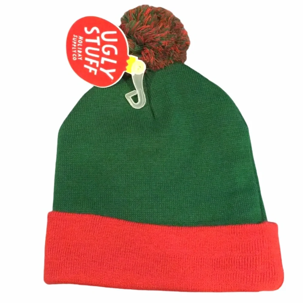 Ugly Stuff Your Sweater Is Ugly Beanie, Green, Red